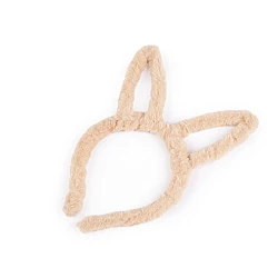 Fur headband - Lightbeige (1 Piece)