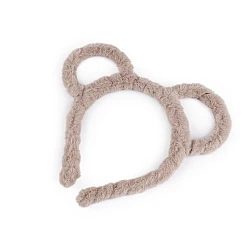 Fur headband - Beige (1 Piece)