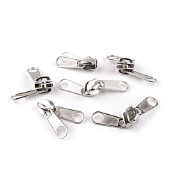 Slider for nylon / spiral zippers no 10, double-sided - Nickel (10 Pieces)