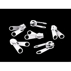 Slider for nylon / spiral zippers no 10, double-sided - White (10 Pieces)