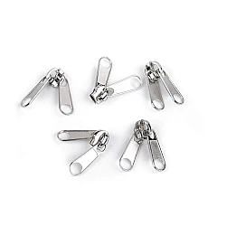 Slider for nylon / spiral zippers, double-sided, no 7 - Nickel (5 Pieces)