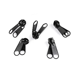 Slider for nylon / spiral zippers, double-sided, no 7 - Black (5 Pieces)