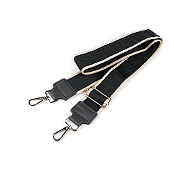 Bag handle / strap for bags with hooks width 5 cm - Black (1 Piece)