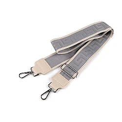 Bag handle / strap for bags with hooks width 5 cm - Grey (1 Piece)