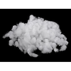 Hollow fiber polyester ball fiber filling / toy stuffing, 500 g, bleached - White (1 Bag)