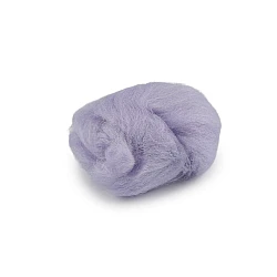 Wool fleece roving 5 g combed - Violet lilac (1 Bag)