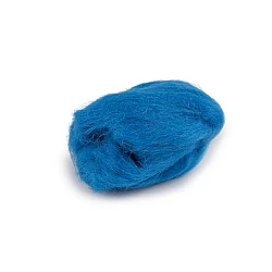 Wool fleece roving 5 g combed - Blue (1 Bag)