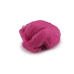 Wool fleece roving 5 g combed - Purple-pink (1 Bag)