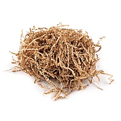 Decorative paper grass 30 g wavy - Natural brown (1 Bag)