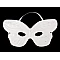 Carnival eye mask for diy painting - butterfly - White (1 Piece)