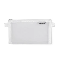 Mesh zipper pouch bag 20x12 cm - Light pink (1 Piece)