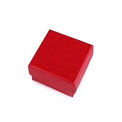 Jewelry box 5.5x5.5 cm - Red (12 Pieces)