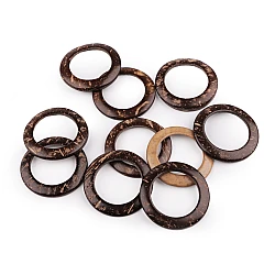 Coconut ring ø50 mm macrame - Natural medium (10 Pieces)