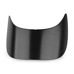 Cap visor peak, width 75 mm - Black (5 Pieces)