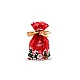 Candy bags / goodie bags with christmas ribbon 12x17.5 cm - Green (5 Pieces)