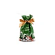Candy bags / goodie bags with christmas ribbon 12x17.5 cm - Green (5 Pieces)