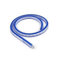 Flexible ruler for drawing / curved ruler, length 50 cm, 60 cm - Blue (1 Piece)