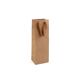 Gift bag for bottle to decorate - Natural brown (1 Piece)