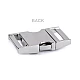 All-metal buckle 25 mm - Nickel (1 Pair)