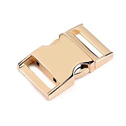 All-metal buckle 25 mm - Pink gold (1 Pair)