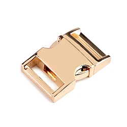 All-metal buckle, width 20 mm - Pink gold (1 Pair)