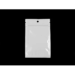 Grip seal bags with hang hole 8x13 cm - White (100 Pieces)