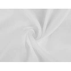 Chiffon fabric with shine - Off white (1 Meter)