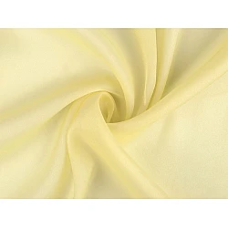 Chiffon fabric with shine - White yellow (1 Meter)