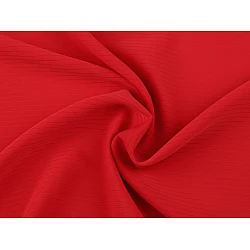 Imitation silk, stripes - Red (1 Meter)