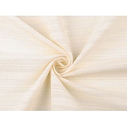 Cotton rabric / canvas with lace effect - Vanilla (1 Meter)