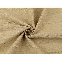 Cotton rabric / canvas with lace effect - Beige (1 Meter)