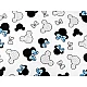 Cotton fabric / canvas - mickey / minnie mouse - White (1 Meter)