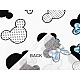 Cotton fabric / canvas - mickey / minnie mouse - White (1 Meter)