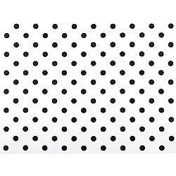Cotton fabric / canvas, polka dots - White (1 Meter)
