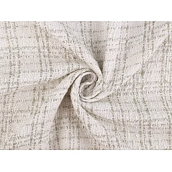 Dress / suit fabric with lurex, tweed - Off white (1 Meter)