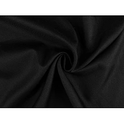 Polyester fabric, rongo - Black (1 Meter)