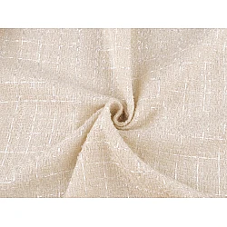 Dress / suit fabric with shiny thread, tweed - Creamy light (1 Meter)