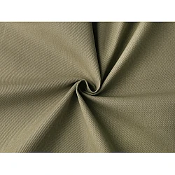 Coarse cotton fabric/canvas with twill weave - Beige green (1 Meter)