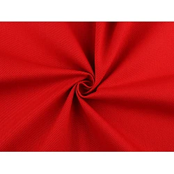Coarse cotton fabric/canvas with twill weave - Red (1 Meter)