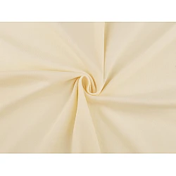 Cotton single-coloured knit fabric, double-face, width 200 cm - Creamy light (1 Meter)