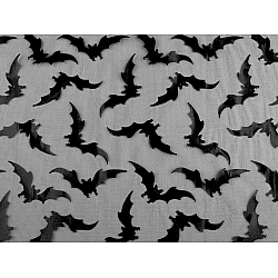 Chiffon knit fabric, bat - Black (1 Meter)