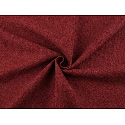 Decorative fabric with chenille structure - Light wine red (1 Meter)