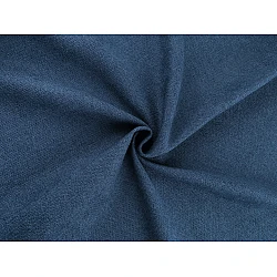 Decorative fabric with chenille structure - Blue (1 Meter)