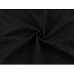 Decorative fabric with chenille structure - Black (1 Meter)