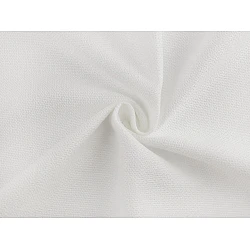 Decorative fabric with chenille structure - White (1 Meter)