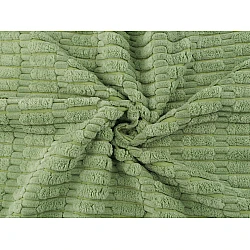 Decorative fabric with 3d plush structure - Green (1 Meter)