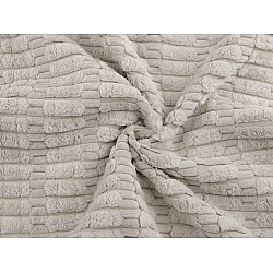 Decorative fabric with 3d plush structure - Lightgrey (1 Meter)