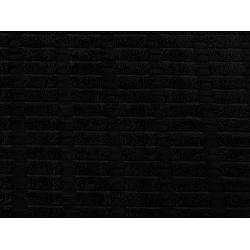 Decorative fabric with 3d plush structure - Black (1 Meter)