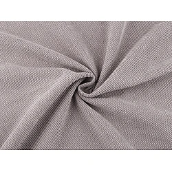 Decorative fabric with chenille structure - Lightgrey (1 Meter)