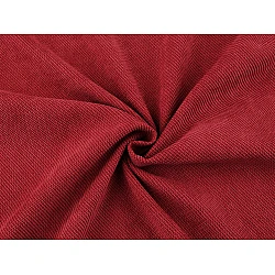 Decorative fabric with chenille structure - Red (1 Meter)